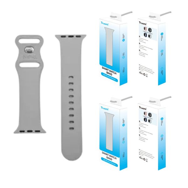 Trusmi Grey Silicon Watch Band 38mm 40mm 41mm 42mm