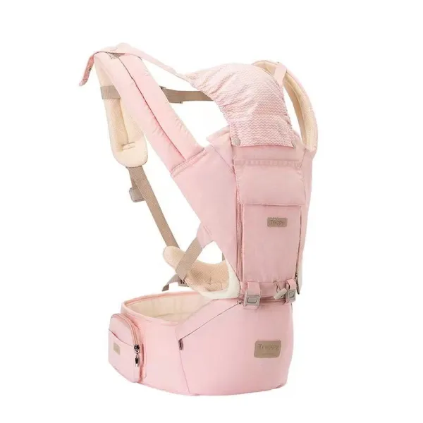 Baby Carrier With Hip Seat Backpack Pink