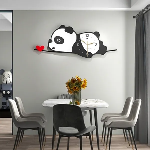 Cute Panda Wall Clock