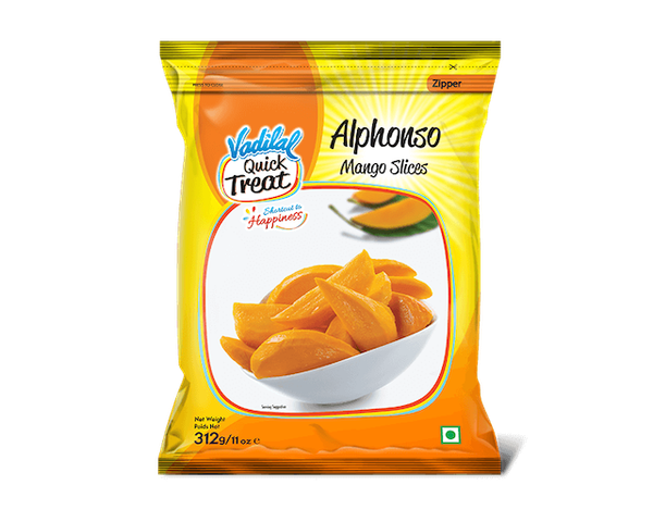 Vadilal Frozen Alphonso Mango Slices 312g