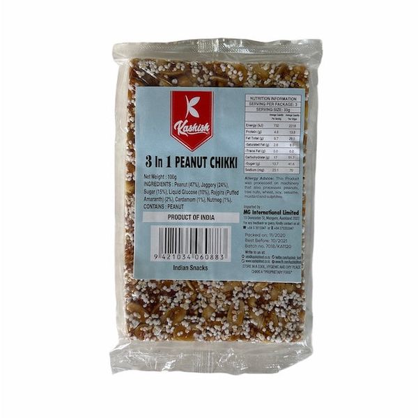 Kashish 3in1 Peanut Chikki 100g