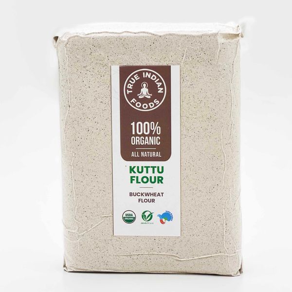 True Indian Foods Organic Buckwheat Kuttu Flour 1kg