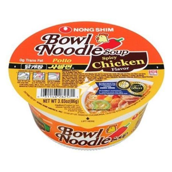 Nong Shim Bowl Spicy Chicken Instant Noodles 100g