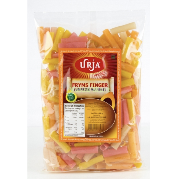 Urja Fryums Finger Mixed Colour 400g