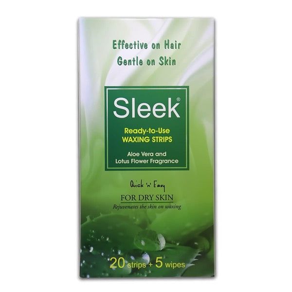 Sleek Waxing Strips Dry Skin 20pc