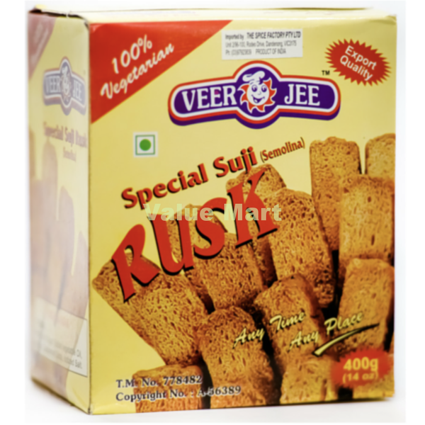 VeerJee Suji Rusk 400g