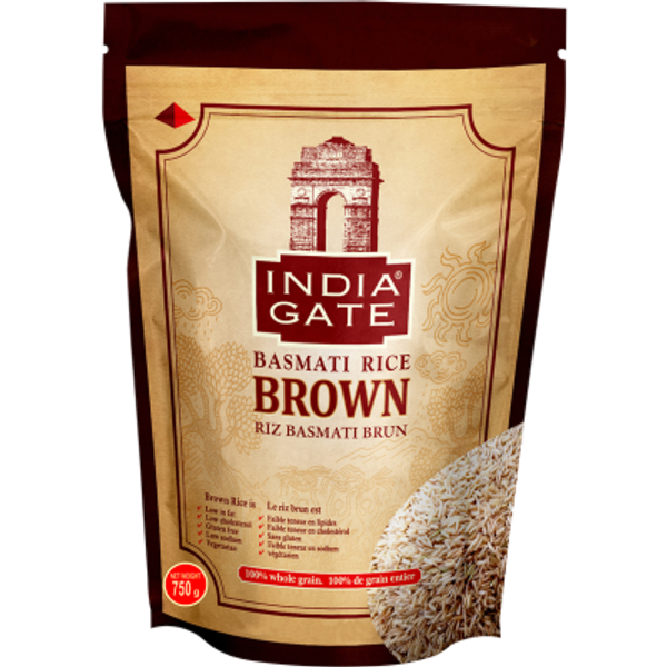 India Gate Brown Basmati Rice 750g