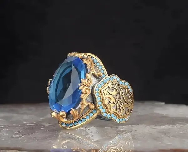 Men’s silver plated ring size 10