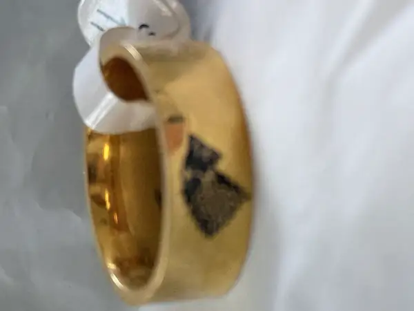 Men’s gold stainless steel ring size 11