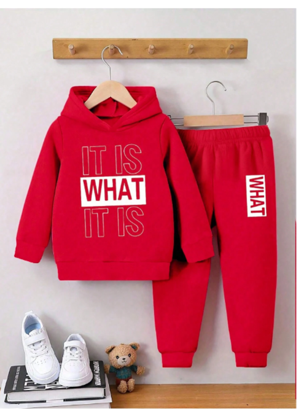 Baby Boys Casual Comfortable Letter Printed Hoodie Outfit