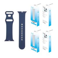 Trusmi Midnight Blue Silicon Watch Band 38mm 40mm 41mm 42mm