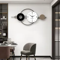 Minimalist Geometric Wall Clock with Roman Numerals