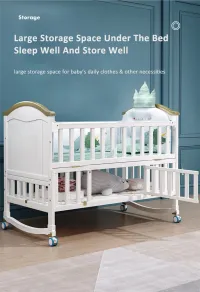 Baby Crib Multifunctional BB Baby Bed