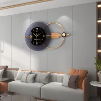Modern Abstract Dark Gray Wall Clock