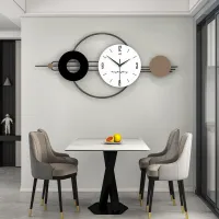 Minimalist Geometric Wall Clock with Roman Numerals