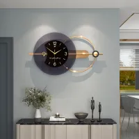 Modern Abstract Dark Gray Wall Clock
