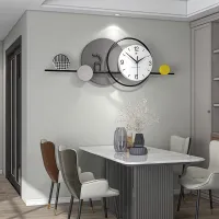 Modern Geometric Wall Clock with Minimalist Design