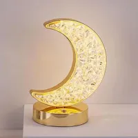 Bedroom Crystal Touch Dimming Night Light Girls Room Home Decor Aesthetics USB Bedside LED Ambient Table 3d Moon Lamp
