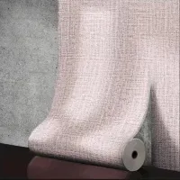 50cmX10m Linen 3D Foam Self-adhesive PVC Solid Color Thickened Waterproof Background Wall Renovation Wallpaper Wall Stickers