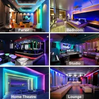 USB LED Strip Lights APP Control Color Changing 5050 RGB Led Light Flexible Lamp Tape for Room Decoration TV Backlight Diode