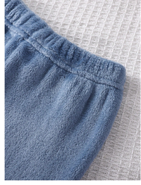 Cute Round Neck Baby Boys Plush Outfit