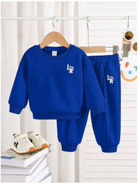 Baby Boys Casual Sports College Style Loose Fit Round Neck Sweatshirt