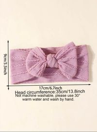 6pcs Spring Style Baby Nylon Decorative Hairbands, Suitable For Daily Use