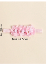 3pcs Baby Cute Lace Flower Elastic Headbands