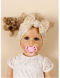 3pcs Children/baby Soft And Breathable Floral Print Fashionable Nylon Bowknot Headband