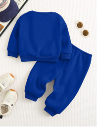 Baby Boys Casual Sports College Style Loose Fit Round Neck Sweatshirt
