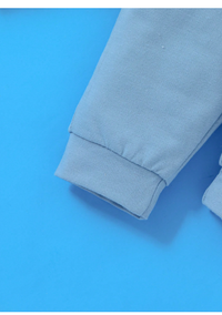  Newborn Baby Casual Cute Funny Colorful Cartoon Monster Graphic Round Neck Long Sleeve Top And Pants