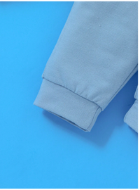  Newborn Baby Casual Cute Funny Colorful Cartoon Monster Graphic Round Neck Long Sleeve Top And Pants