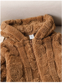 Newborn Baby Boy/Girl Cozy Hooded Fleece Romper Suit