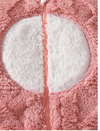 Newborn Baby Girl Cute Embroidery Hooded Casual Romper