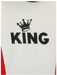 2pcs/Set Baby Boys Fashion Casual Color Block "KING" Letter Print Hoodie Sweatshirt And Sweatpants Set