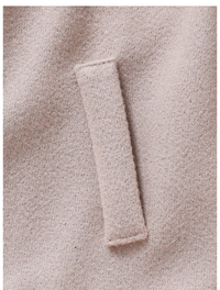 Baby Boys Fashionable Double-Breasted Oatmeal Gray Lapel Long Overcoat