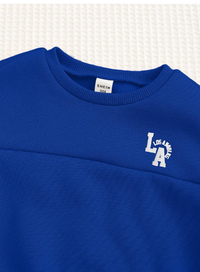 Baby Boys Casual Sports College Style Loose Fit Round Neck Sweatshirt