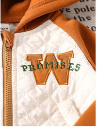 Baby Boy 2pcs Outfit - Dark Color Casual Suit, Letter Embroidery Hoodie Long Sleeve Jacket + Solid Color Pants