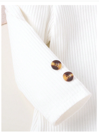 Baby Girls Snap Button Turtleneck Top & Cute Bow Decor Pink Skirt 2pcs Set