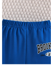  Spring And Autumn Baby Boys' Loose Baseball Jacket And Letter Printed Pants 