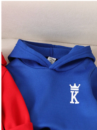 4pcs Baby Boys Letter Print Hoodie Sweatshirt And Sweatpants Set