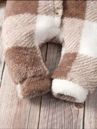 Baby Boy Buffalo Plaid Dual Pocket Hooded Flannel Jumpsuit