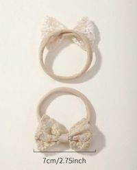 4Pcs hollow out lace butterfly shaped high elasticity headband