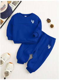 Baby Boys Casual Sports College Style Loose Fit Round Neck Sweatshirt
