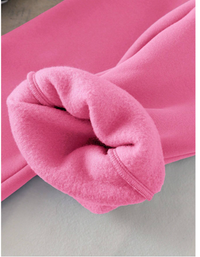 2pcs Baby Girl Letter Print Fleece Sweatshirt & Flare Pants 