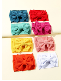 8pcs Baby Bow Decor Hair Band