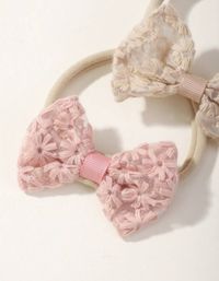 4Pcs hollow out lace butterfly shaped high elasticity headband