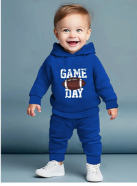 Baby Boy 2pcs Outfit Set, Printed Long Sleeve Top And Casual Pants
